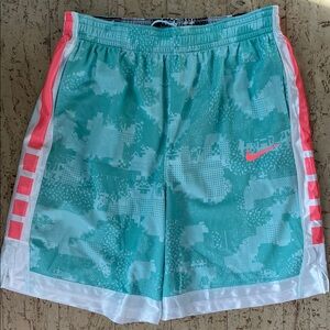 Nike Teal and Pink Athletic Shorts